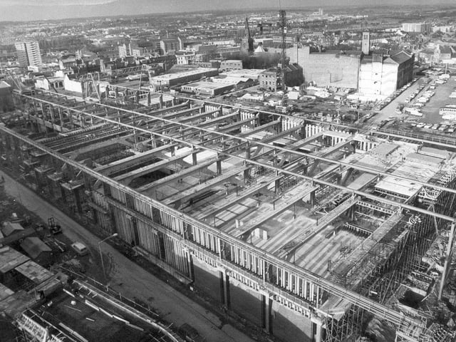 Greyfriars bus station being built in 1974