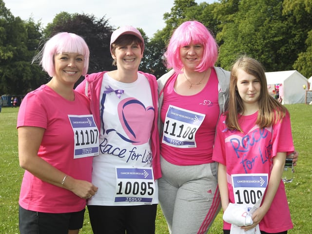 2011 - Over a thousand women take part in the 10k Race for Life at Abington Park in Northampton.
