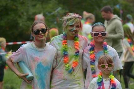 More than 60 children, parents and members of the community completed a colour run at Pitsford Quarry on Sunday September 28 to raise money for school activities.