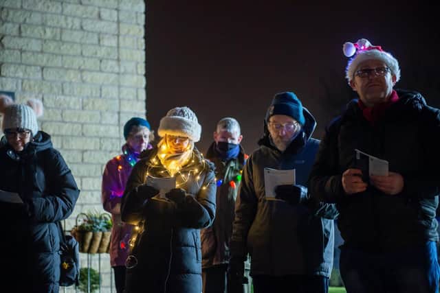 Carol singing at Glenvale Park
