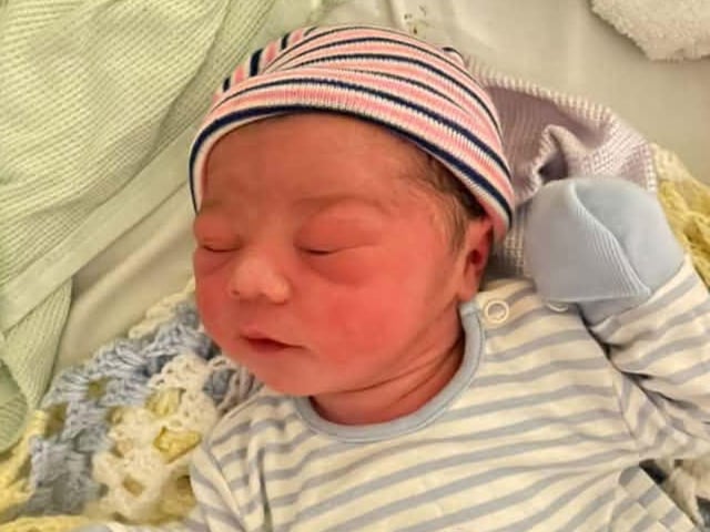 Elijah was born at 2.17am on August 25, weighing 7lbs 6oz.