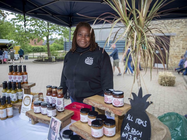 The market brings together Moulton village and college to celebrate and support small local businesses and the work of students. Photo taken on Sunday, May 29 2022.