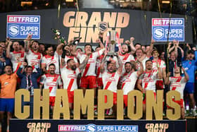 Hull KR lifted the Betfred Super League Grand Final trophy in October 2025 (photo by Gareth Copley/Getty Images)