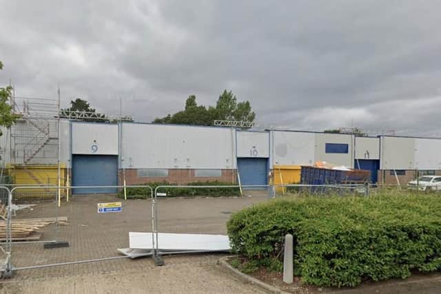 The new gym will be created by converting these two vacant units at Scotia Close into a single health and fitness facility.