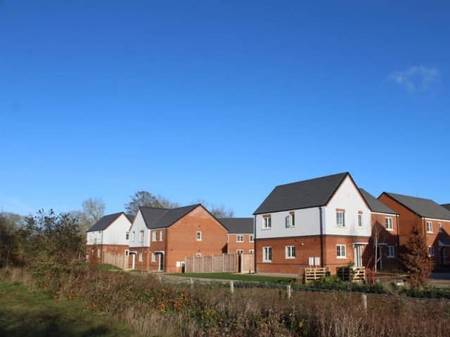 The estate sits on the Welford Road opposite Buckton Fields