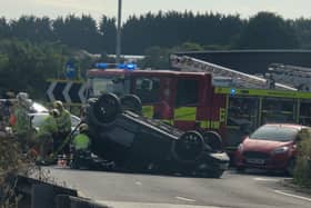 Emergency services arrived on the scene at around 8.15am