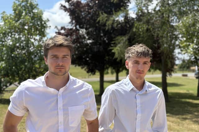 New recruits Joe Clark and Ned Masalskas.