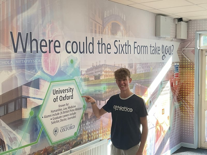 Excitement at Campion School as Sixth Formers collect their results