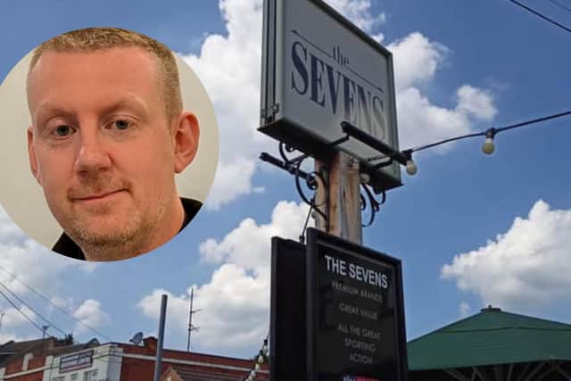 PC Steve Scott was in The Sevens pub, off-duty, when he managed to disarm a man carrying two kitchen knives.