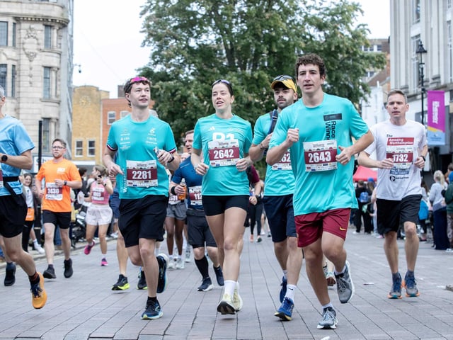 Hundreds of runners took part in the half marathon around the town on Sunday September 14.