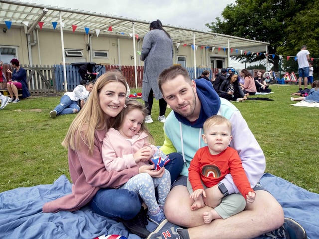 Children, parents and staff enjoyed an afternoon tea as a tree was planted to mark the Queen's 70-year reign.