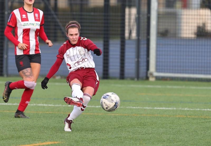 Jade Bell scored both goals, including this opening strike