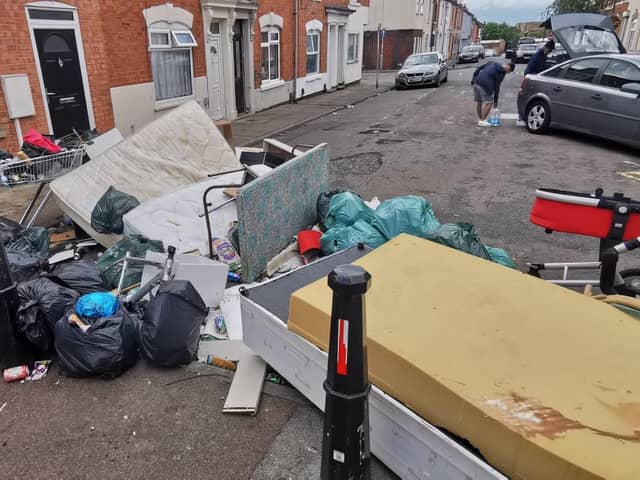 The fly-tip in Charles Street