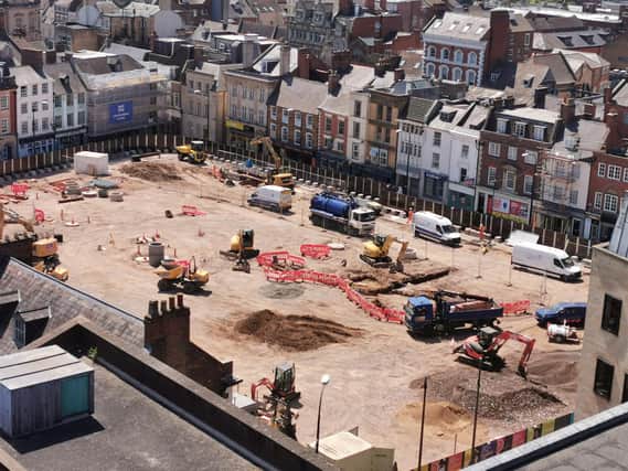 Here's an update on the Market Square works, which started four months ago