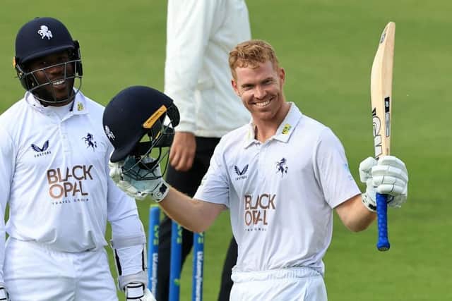 Ben Compton is all smiles after his century against Northants, It is his fourth ton of the summer so far
