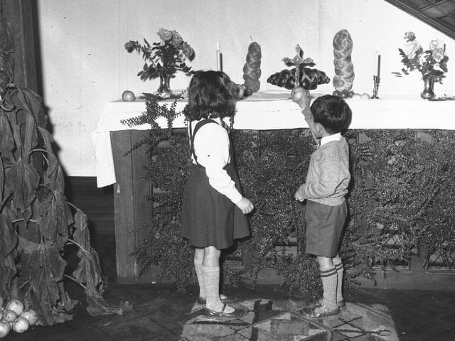 This picture was taken at a harvest festival in the 1960s