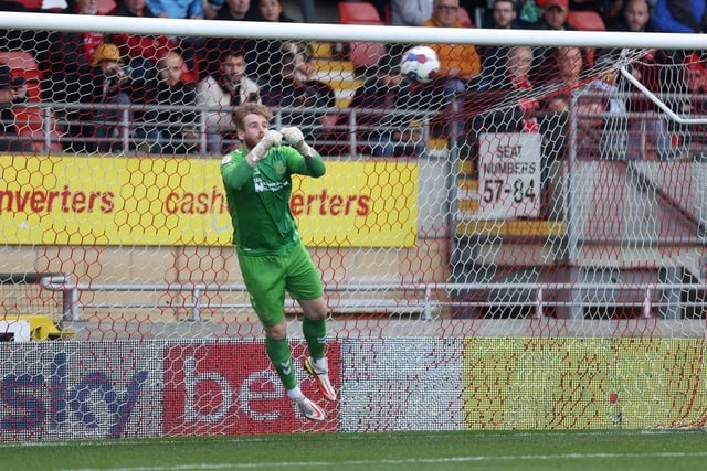 His clean sheet was reward for a faultless afternoon between the sticks, although Orient did not exactly pepper his goal, even with the numerical advantage. Made three good stops from long-range shots and that's all the hosts could muster in terms of attempts on target. He's a calm presence behind the defence... 7.5