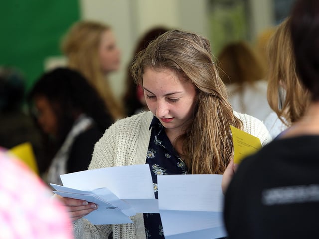 2012 - Students from Northampton School For Girls picking up their GCSE results