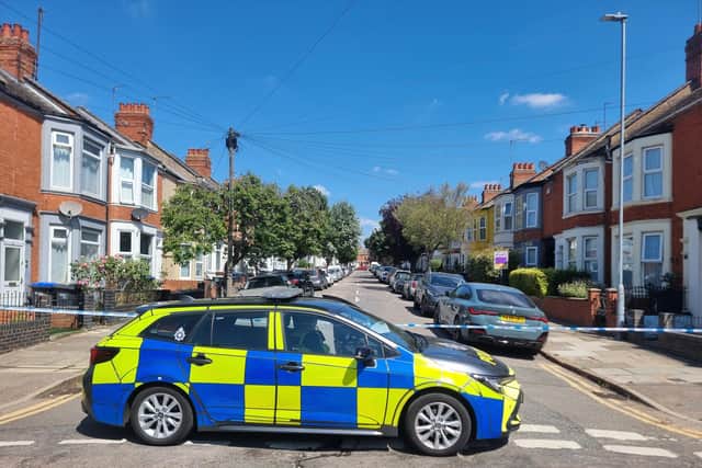 Adnitt Road, from Stimpson Avenue to Whitworth Road and Bostock Avenue, was taped off while police investigated.