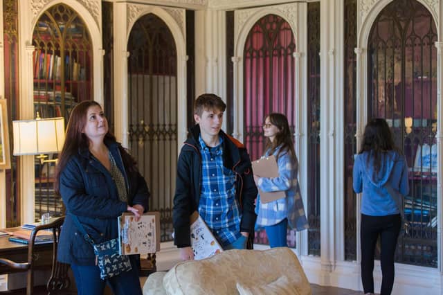Go behind-the-scenes at Stowe House in the Gothic Library