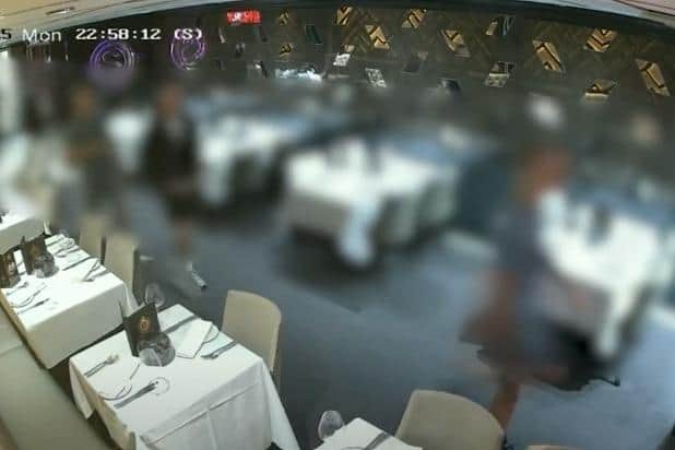 The group left without paying their £200 bill