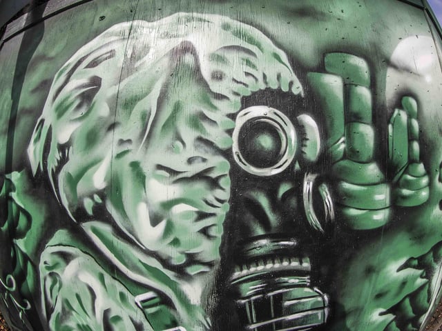 Some of the UK's top graffiti artists sprayed walls and boards in Sol Central, Green Street and St Peter’s Way with the intention to increase community pride and reduce crime