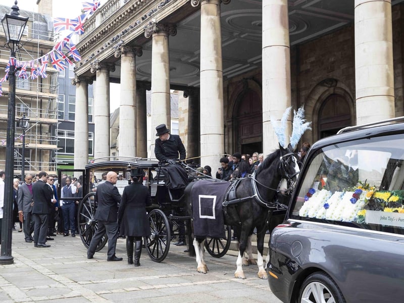 Hundreds attended All Saints' Church in town on Friday morning (May 12) to pay their respects to 16-year-old fatal stab victim Fred Shand