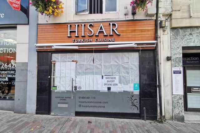 The former Hisar restaurant in Abington Street is set to become a bakery
