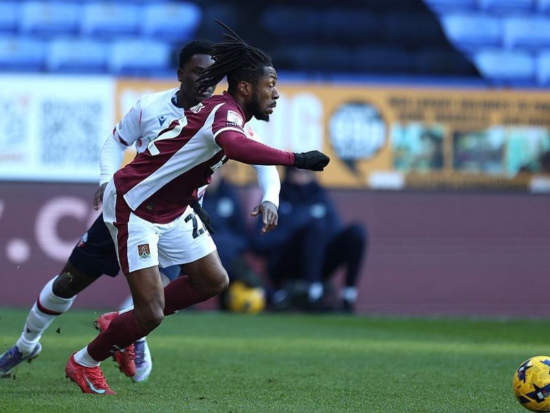 He too made a very positive impact off the bench. His dribbling and direct running became Town's biggest threat. Excellent work to release Hoskins for a decent chance... 7