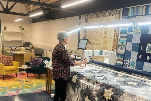 Tracy Slavin in her office space