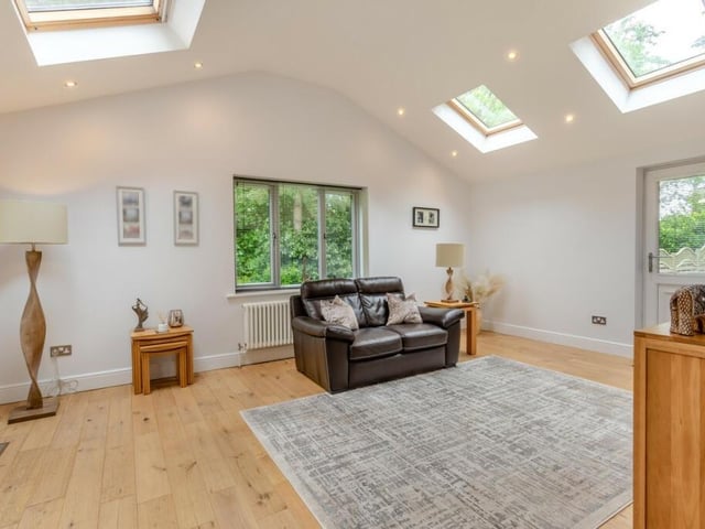 A sensitively added extension offers an alternative lounge or could be used as another large bedroom