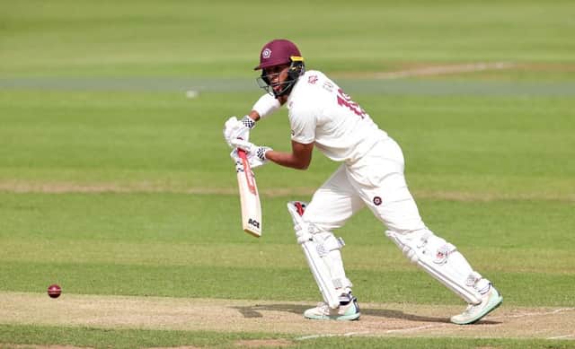 Northants batter Emilio Gay scored a ninth career first-class half-century against Warwickshire (Picture: David Rogers/Getty Images)
