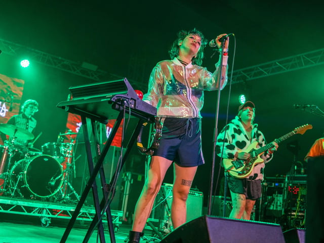 La Sécurité on stage at the Shambala Festival on Friday, August 22, 2025. Photo by David Jackson.