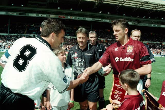 Ray Warburton at the coin toss