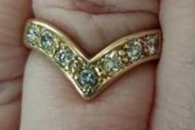 Police officers are seeking the rightful owner of this ring, which was found on the floor in Northampton.
