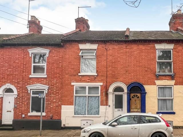 There is also a back garden at the house which is situated in a leafy area of Lorne Road in Northampton – just off the Barrack Road (pic rightmove/Auction House London)