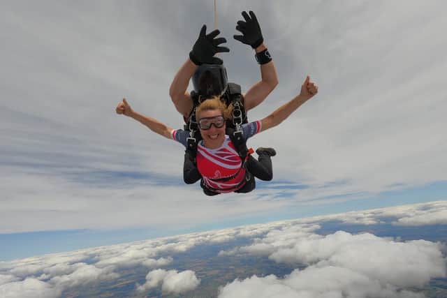 Denise takes a leap of faith in memory of her son Sam.