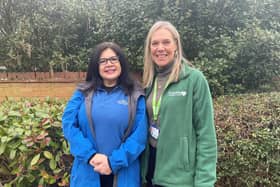 Anita Frith of Cynthia Spencer Hospice and Jenine Rees of Cransley Hospice Trust have joined forces for the Hospice UK campaign.