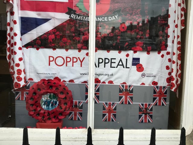 Display in a window at the Town Hall