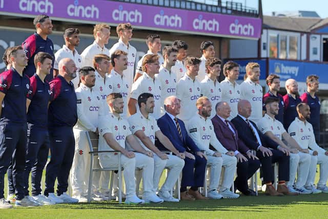 The Northants squad faces the camera ahead of the 2025 cricket season (Picture: Peter Short)