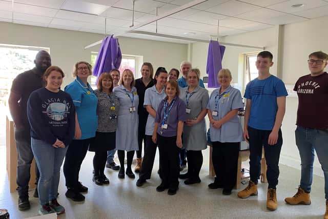 The volunteers will continue to attend for two days each month until the end of the year, which will see five four-bed wards, four bedrooms and all of the corridors given a new lease of life.