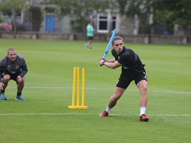 Cobblers enjoyed a game of cricket on Monday.