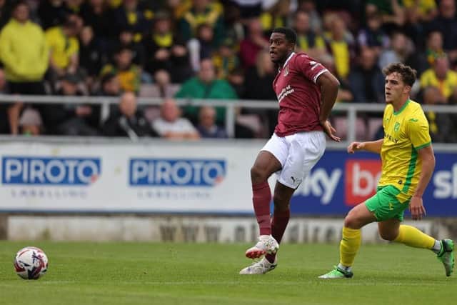 Tyler Magloire in action against Norwich City. (Photo by Pete Norton/Getty Images)