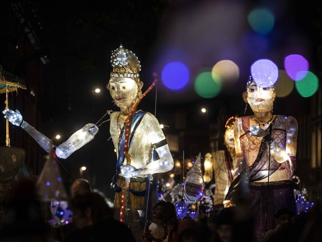 Celebrations for the festival of lights included a parade and entertainment in Northampton town centre on Saturday (November 4).