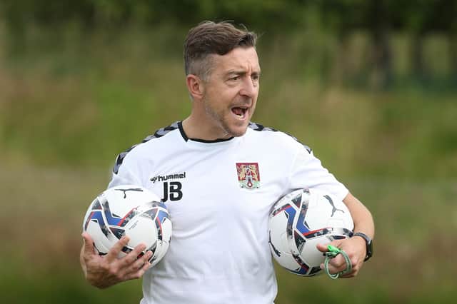 Looking forward and staying positive... Cobblers boss Jon Brady (Picture: Pete Norton/Getty Images)