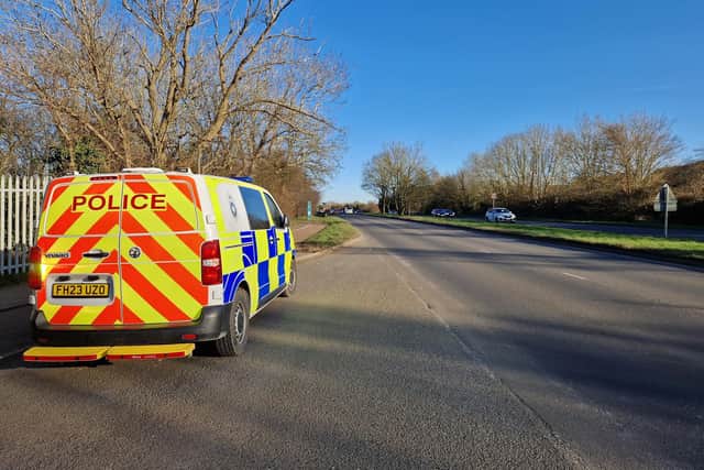 Police were called to an underpass outside Abbeyfield School in Mereway yesterday at around 3.30pm.
