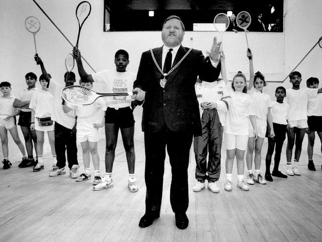 Geoff Howes at Lings Forum squash 1991