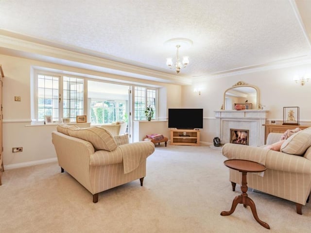 The property has plenty of entertaining space, plus traditional features throughout.
