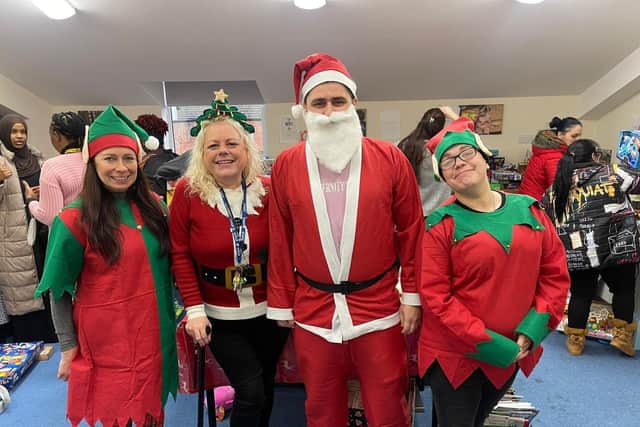 The Spring Charity team, which aims to help families in the NN1 area of the town to thrive, hosted the Christmas present pick for a third year and had been preparing since July.