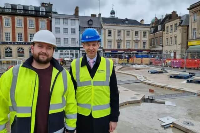 WNC's Market Square project manager alongside former town centre regeneration holder Daniel Lister told Chronicle and Echo in October 2024 the project was not overbudget, then standing at £12.5 million.